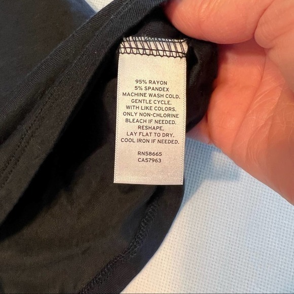 Nordstrom‎ Black Sleeveless Tank Top Trapeze Swing Style Girls Size S 7/8 - Picture 3 of 7